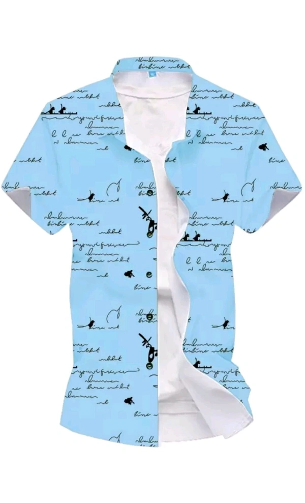 SHINAK INTERNATIONAL  ₹213 WCP Men Printed Casual Shirt sc5ao8 M 259 - Sky Blue, XL