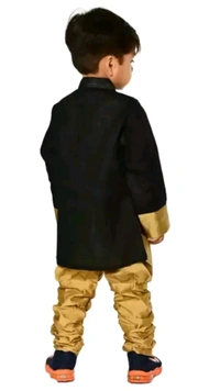 E-67 ₹270 WCP Boys Dupion Silk Kurta and Churidar Set er7kzt M 216 - 4-5 Years