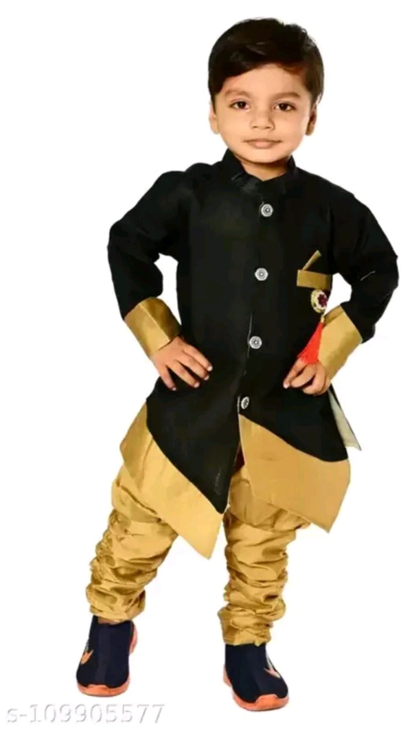 E-67 ₹270 WCP Boys Dupion Silk Kurta and Churidar Set er7kzt M 216 - 6-7 Years