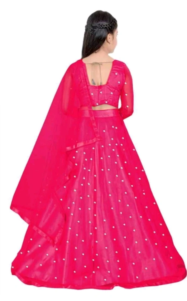 FEMISHA CREATION  ₹328 WCP Girls Lehenga Choli Dupatta Set d4fmlf M 341 - Pink, 5-6 Years