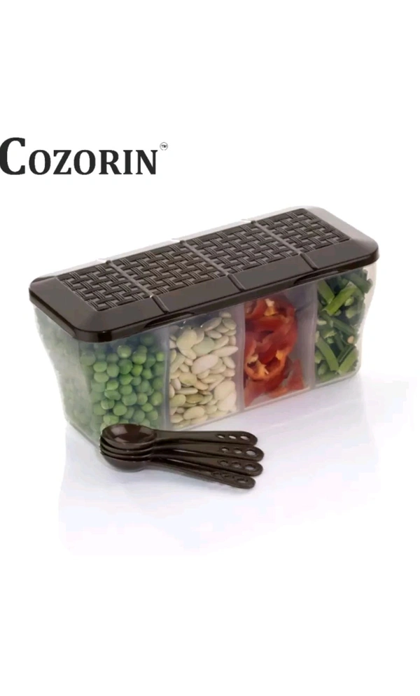 REAL INDUSTRIES  ₹92 WCP Multipurpose Plastic 4in 1 Masala Box tmsf7q M 146