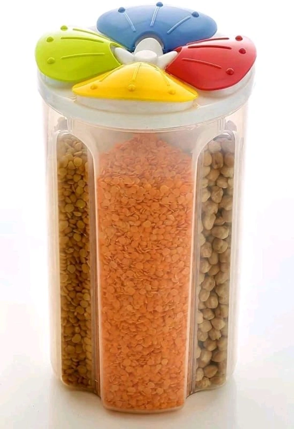 KHODAL PLASTIC  ₹187 WCP 2000ML Storage Containers For Kitchen 4 Section kim774 M 210