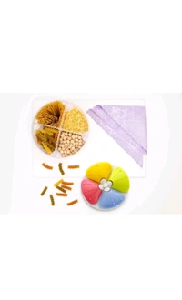 KHODAL PLASTIC  ₹187 WCP 2000ML Storage Containers For Kitchen 4 Section kim774 M 210