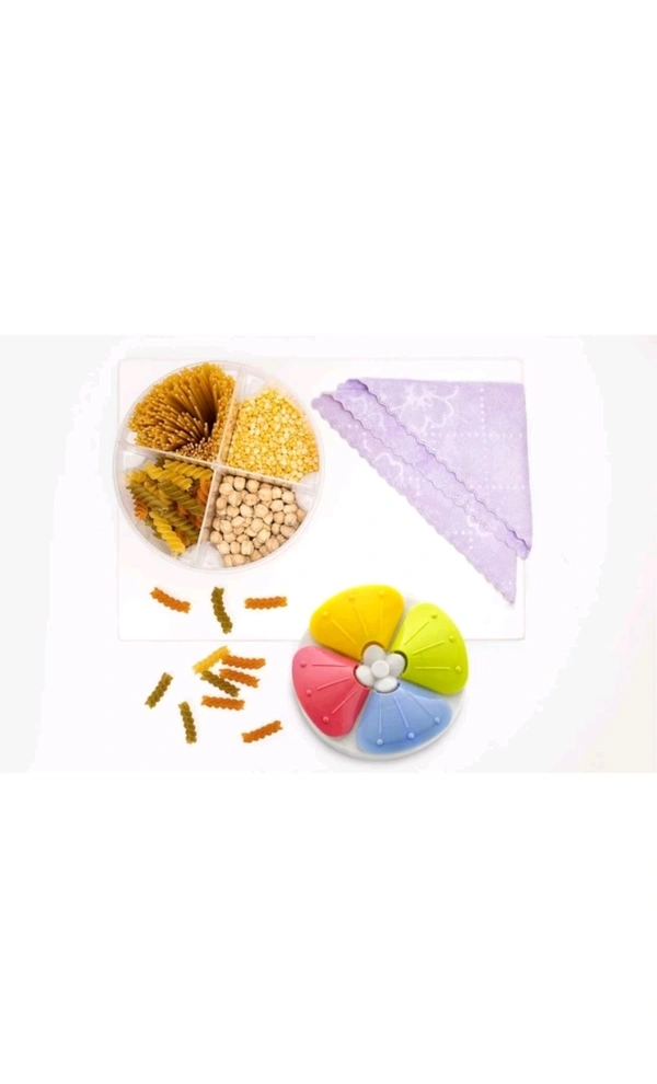 KHODAL PLASTIC  ₹187 WCP 2000ML Storage Containers For Kitchen 4 Section kim774 M 210