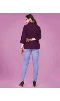 mardohub@1234 ₹173 WCP Formal Solid Women Purple Top 9lcgn0 M 243 - S