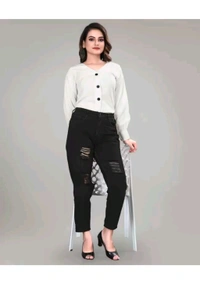 FN COLLECTION  ₹237 WCP Casual Women White Top vifvbg M 300 - M