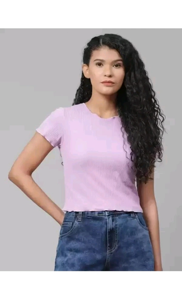 DELHI, INDIA  ₹203 WCP Party Solid Women Purple Top pzvx68b M 151 - Purple, XS
