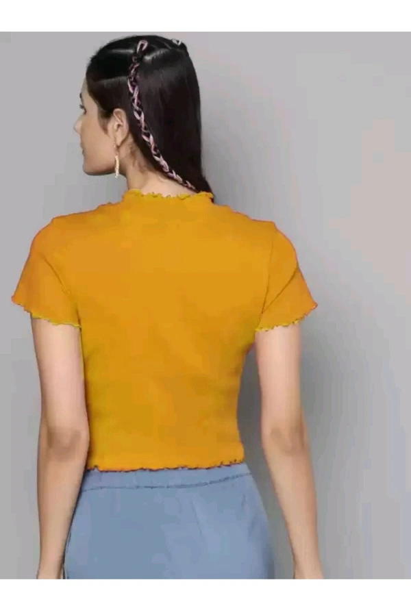DELHI, INDIA  ₹203 WCP Party Solid Women Purple Top pzvx68b M 151 - Yellow, XS