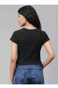 DELHI, INDIA  ₹203 WCP Party Solid Women Purple Top pzvx68b M 151 - Black, M