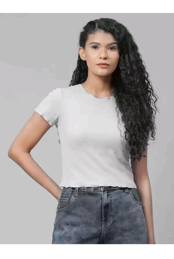 DELHI, INDIA  ₹203 WCP Party Solid Women Purple Top pzvx68b M 151 - Grey, L