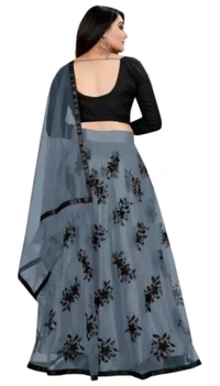 Ynr Fashion  ₹448 WCP Semi Stitched Lehenga Choli (Grey) cyhjsb M 366 - Free