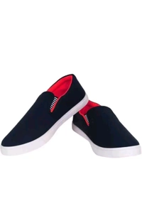 HERITAGE SHOES  ₹262 WCP Loafers For Men 60rjkm - Black Red, 7
