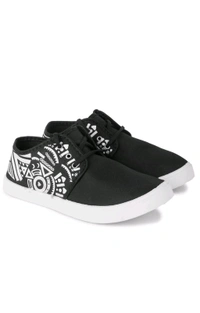 BR FOOTWEAR  ₹260 WCP Trendy Canvas Sneakers For Men ytpl2w M 248 - Black, 6