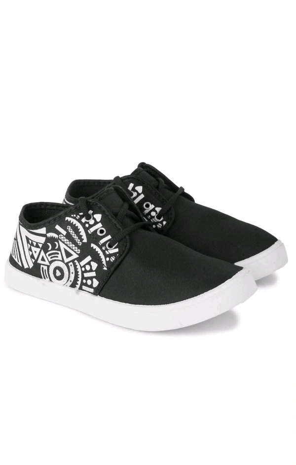 BR FOOTWEAR  ₹260 WCP Trendy Canvas Sneakers For Men ytpl2w M 248 - Black, 6