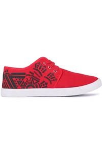 BR FOOTWEAR  ₹260 WCP Trendy Canvas Sneakers For Men ytpl2w M 248 - Red, 8