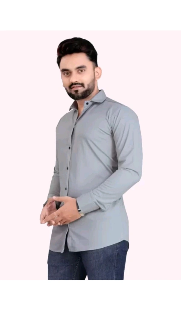 Trending Company Jaipur  ₹236 WCP Men Solid Casual Shirt g3znk2 M 300 - Grey, S