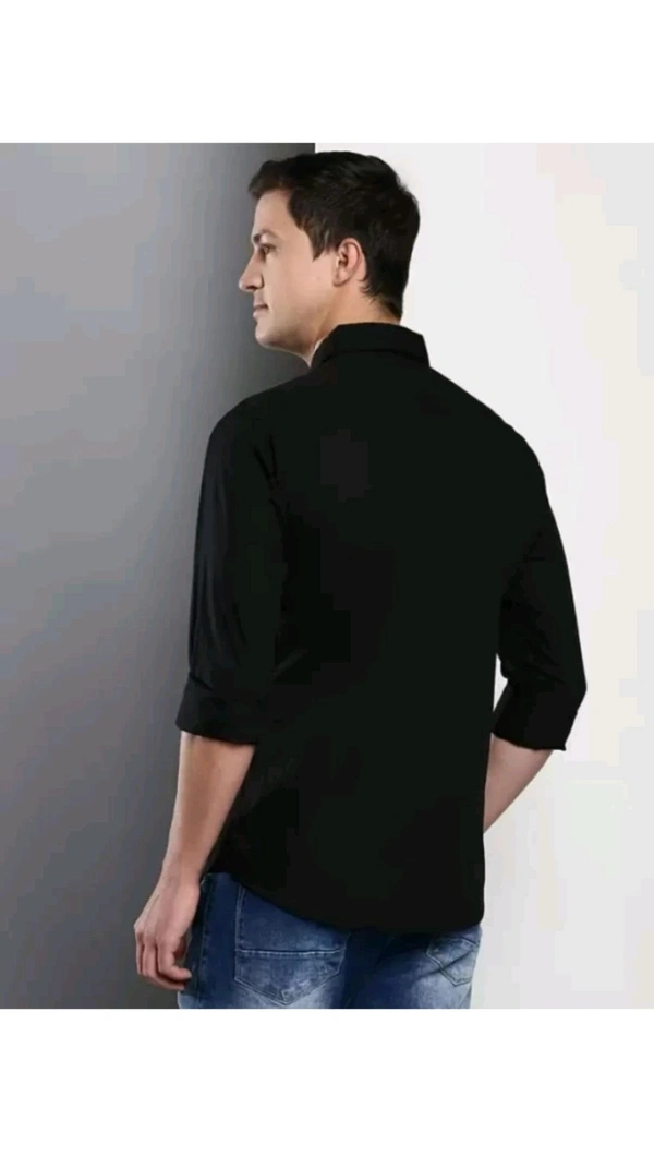 Trending Company Jaipur  ₹236 WCP Men Solid Casual Shirt g3znk2 M 300 - Black, S