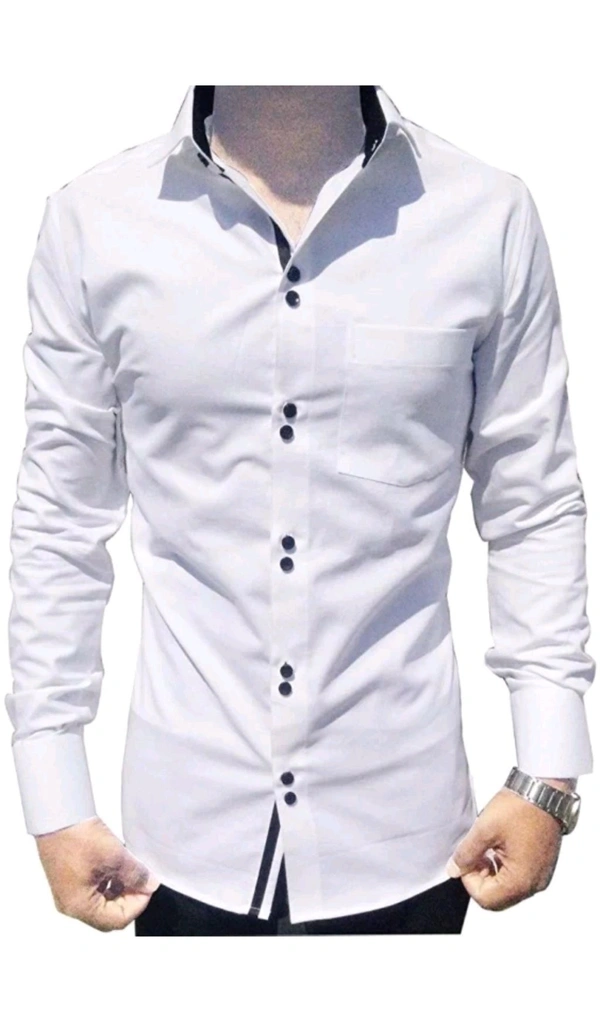 MARK LEURENT  ₹295 WCP Men Solid Formal Shirt 9ojeb1 M 355 - White, L