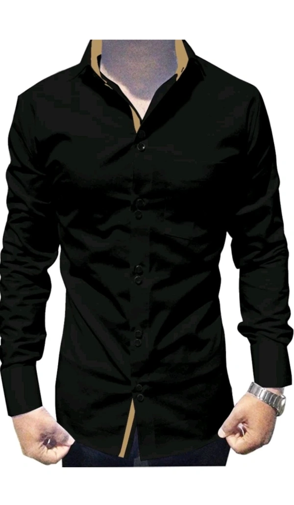 MARK LEURENT  ₹295 WCP Men Solid Formal Shirt 9ojeb1 M 355 - Black, S