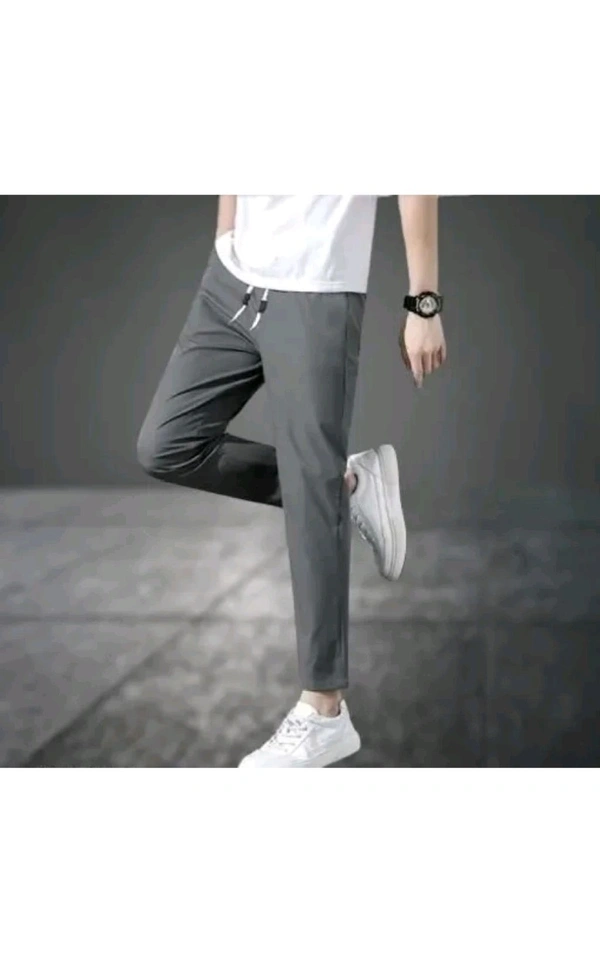 Marquiana Fashion  ₹173 WCP Solid Men Track Pants hpyytk M 339 - Light Grey-Dark Grey, M