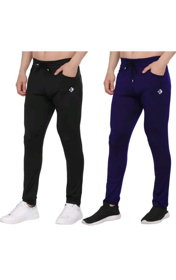 DRM KNITWEAR  ₹188 WCP Solid Men Track Pants ilx5pq M 166 - Blue Black, XXL