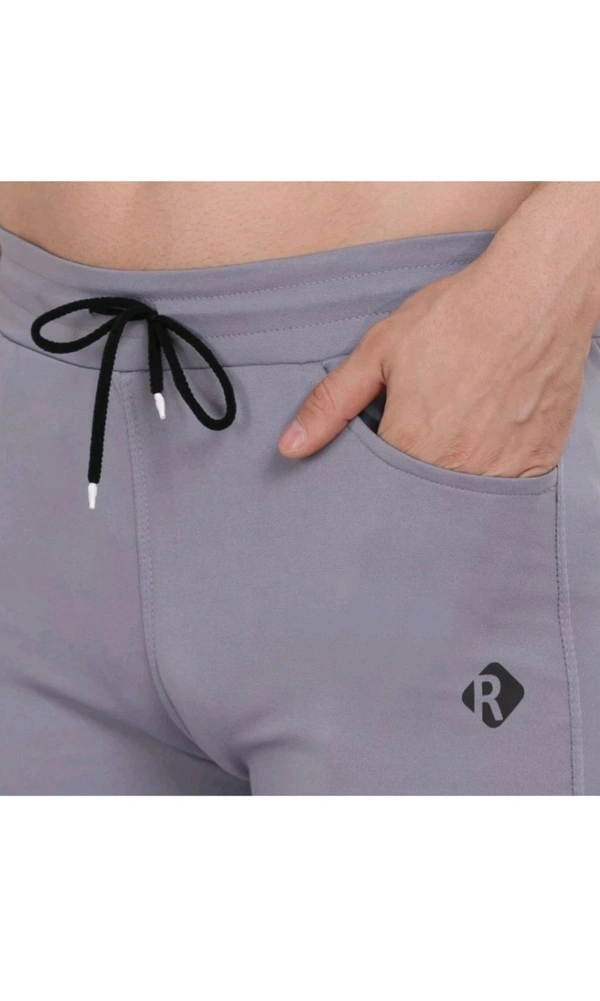 DRM KNITWEAR  ₹188 WCP Solid Men Track Pants ilx5pq M 166 - Black Grey, L