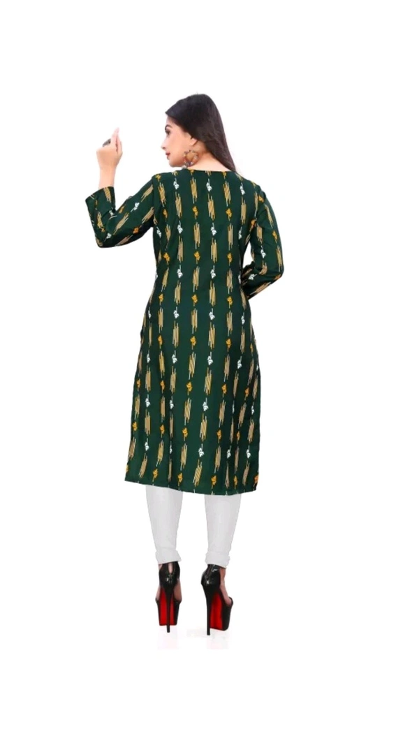 TITANIUM SILK INDUSTRIES PVT LTD. ₹186 WCP Women Printed Polyester Straight Kurta qam0xw M 198 - M