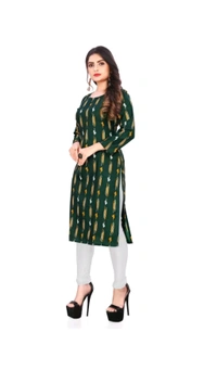 TITANIUM SILK INDUSTRIES PVT LTD. ₹186 WCP Women Printed Polyester Straight Kurta qam0xw M 198 - XXL