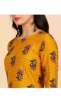 Ethnic 4 You  ₹221 WCP Women Printed Crepe Straight Kurta 4ze2d7 M 183 - XL, Maroon Orange