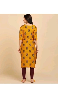 Ethnic 4 You  ₹221 WCP Women Printed Crepe Straight Kurta 4ze2d7 M 183 - XXL, Maroon Orange