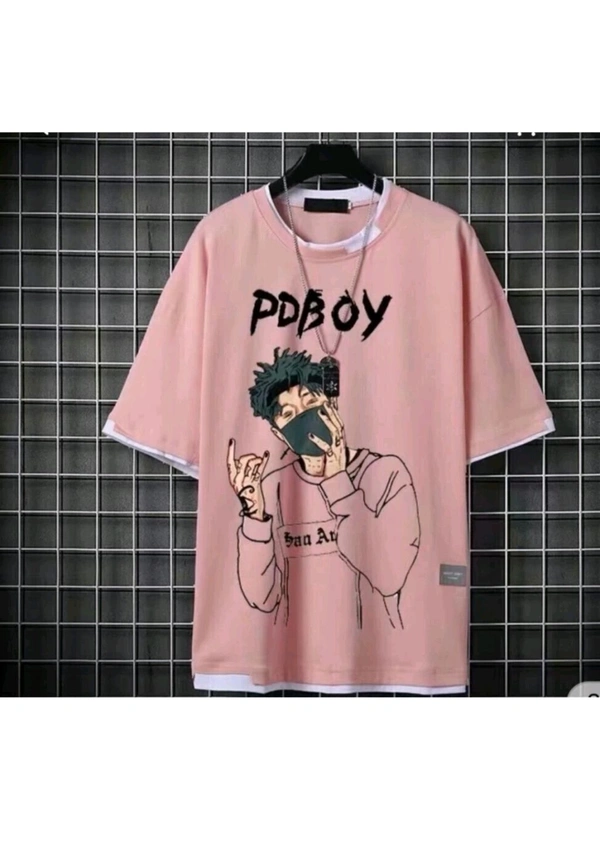 Aditya Sports Wear  ₹168 WCP Printed Men Black T-shirt e64i0a M 252 - Tickle Me Pink, M