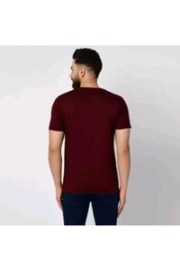 AIRSON CREATION  ₹153 WCP Printed Men Black T-shirt pw02jd M 190 - Maroon, M