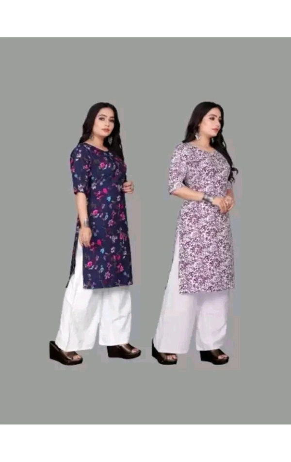INDIAN SILK  ₹130 WCP Women Printed Kurta (Multicolour) 8yzton M 141 - XL