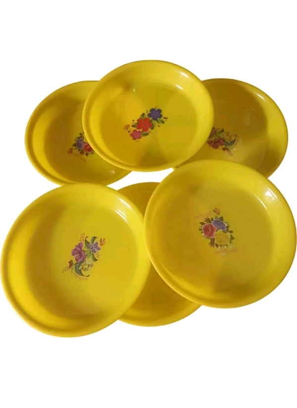 MAHESH TRADERS NEW ₹201 WCP Plastic Nasta Dinner Set (Piece Of 6) z9jiqi M 272