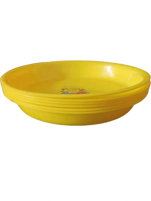 MAHESH TRADERS NEW ₹201 WCP Plastic Nasta Dinner Set (Piece Of 6) z9jiqi M 272