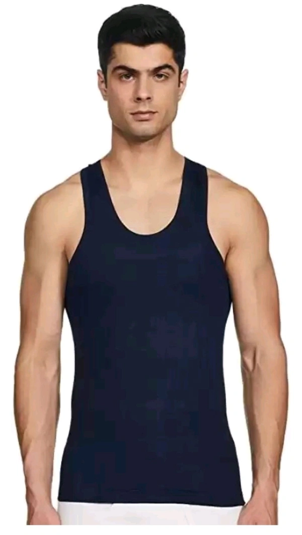 Aptek Store  ₹48 WCP Cotton Fabric Undershirt 7xhkxa M 76 - 80, Blue