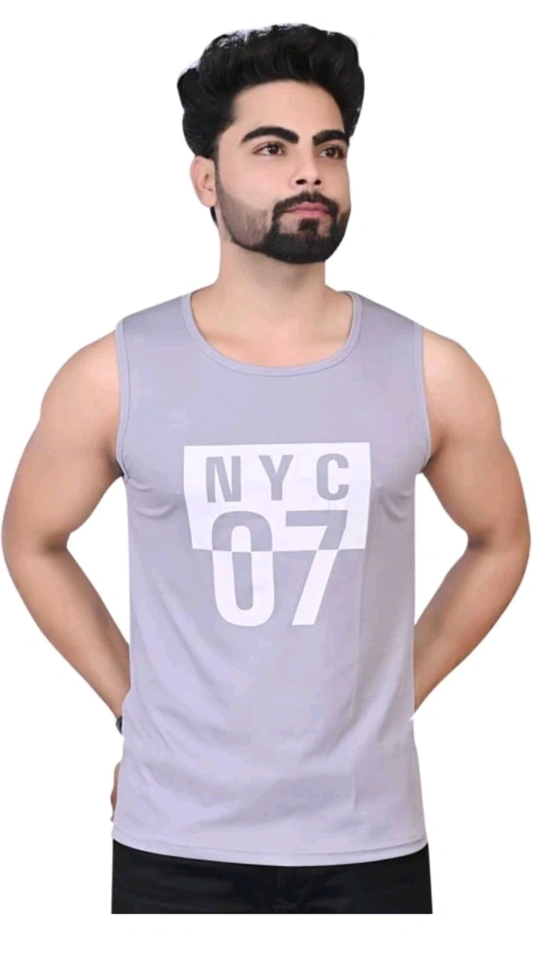 SEEYUSH ENTERPRISES  ₹106 WCP Cotton Blend Fabric Gym Vest eiszz7 M 151 - Grey, XL