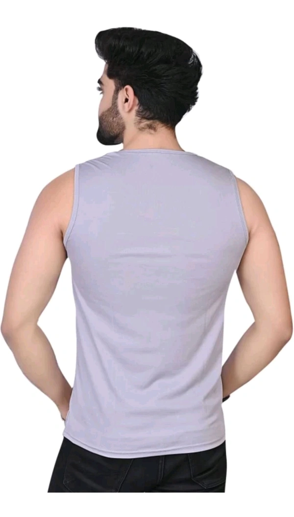 SEEYUSH ENTERPRISES  ₹106 WCP Cotton Blend Fabric Gym Vest eiszz7 M 151 - Grey, XL
