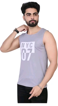 SEEYUSH ENTERPRISES  ₹106 WCP Cotton Blend Fabric Gym Vest eiszz7 M 151 - Grey, XL