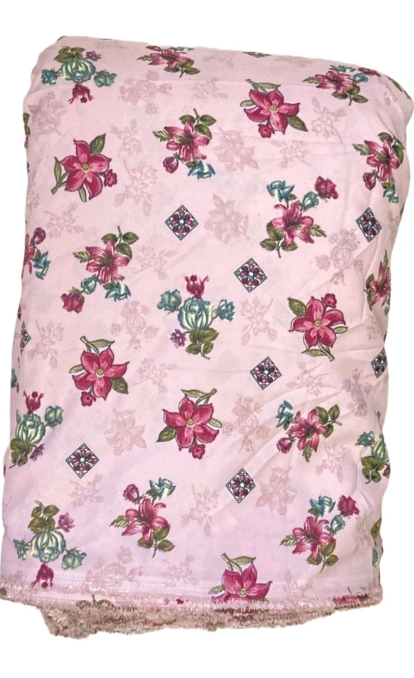 Jesvi Textile  ₹133 WCP Crepe Printed Kurta Fabric (Unstitched) nzeh7c M 238 - Pink, 5m