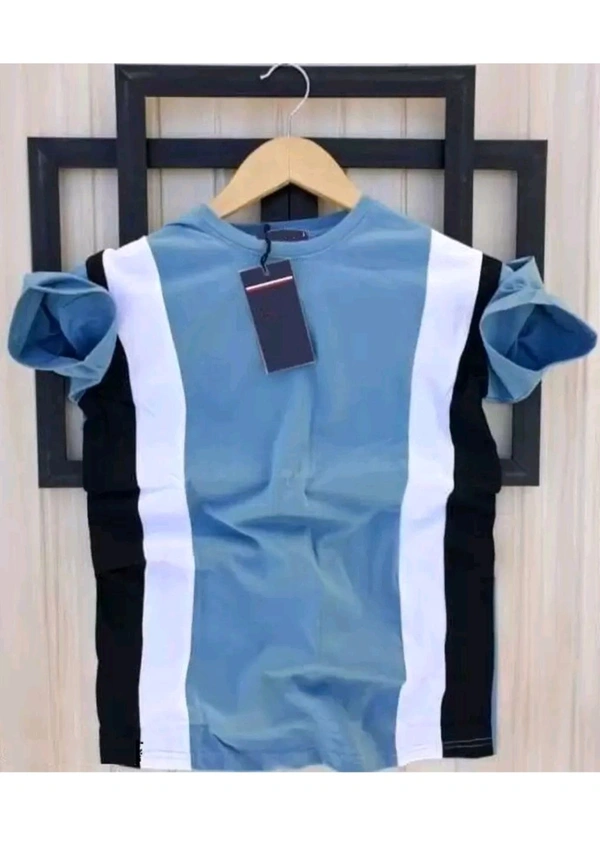 Fash N Fab ₹120 WCP Color Block Men Tshirt 1v9a3d M 173 - Blue, M