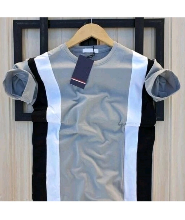 Fash N Fab ₹120 WCP Color Block Men Tshirt 1v9a3d M 173 - Grey, S