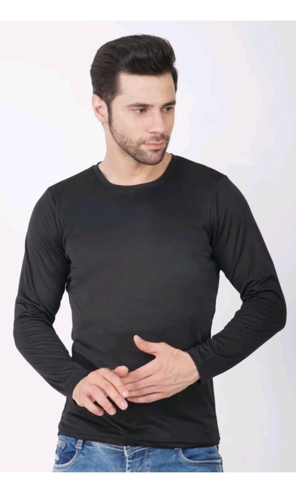 Munnu Garments  ₹121 WCP Solid Men T Shirt qusr5p M 291 - M, Black