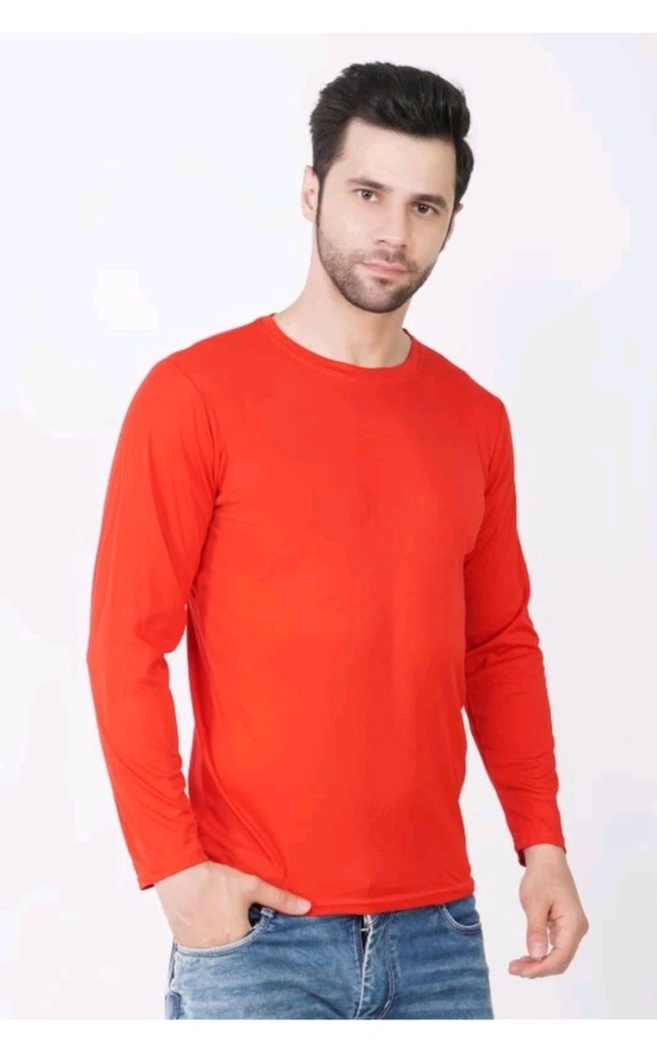 Munnu Garments  ₹121 WCP Solid Men T Shirt qusr5p M 291 - M, Red