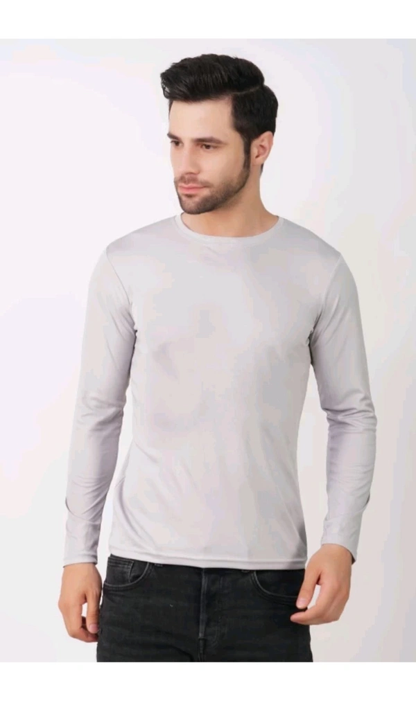 Munnu Garments  ₹121 WCP Solid Men T Shirt qusr5p M 291 - S, Grey