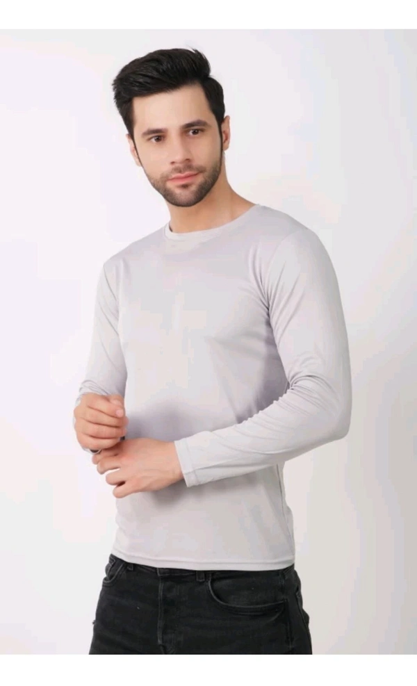 Munnu Garments  ₹121 WCP Solid Men T Shirt qusr5p M 291 - L, Grey