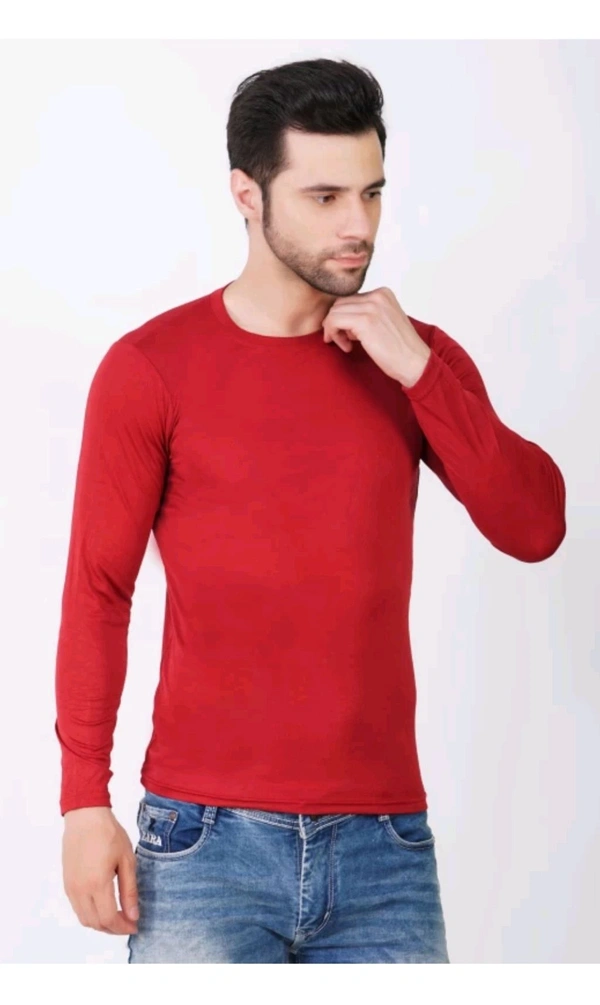 Munnu Garments  ₹121 WCP Solid Men T Shirt qusr5p M 291 - S, Maroon