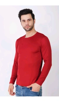 Munnu Garments  ₹121 WCP Solid Men T Shirt qusr5p M 291 - S, Maroon