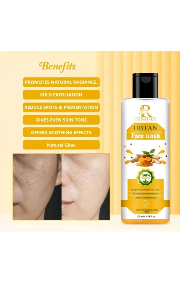 RASAYAN PVT LTD  ₹81 WCP RASAYAN Natural Ubtan Face Wash (100g) urspmn M 109