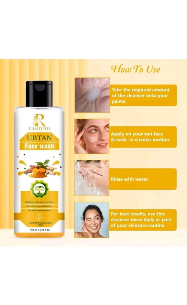 RASAYAN PVT LTD  ₹81 WCP RASAYAN Natural Ubtan Face Wash (100g) urspmn M 109